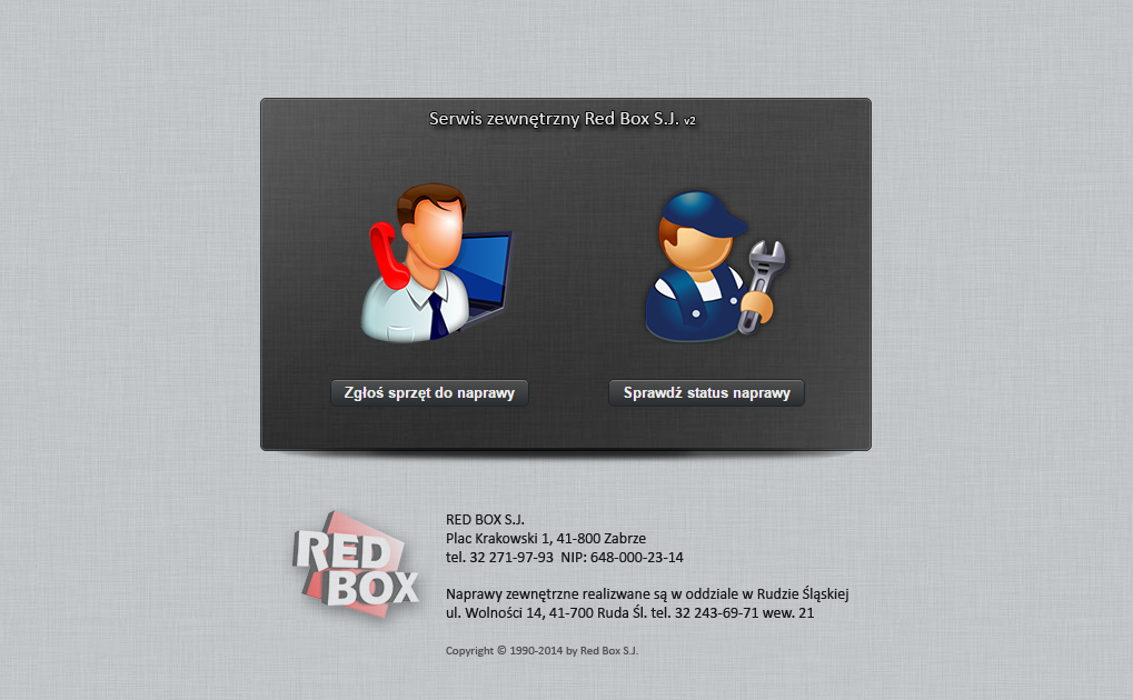 Serwis zewnętrzny Red Box PC