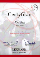 Certyfikat Lexmark